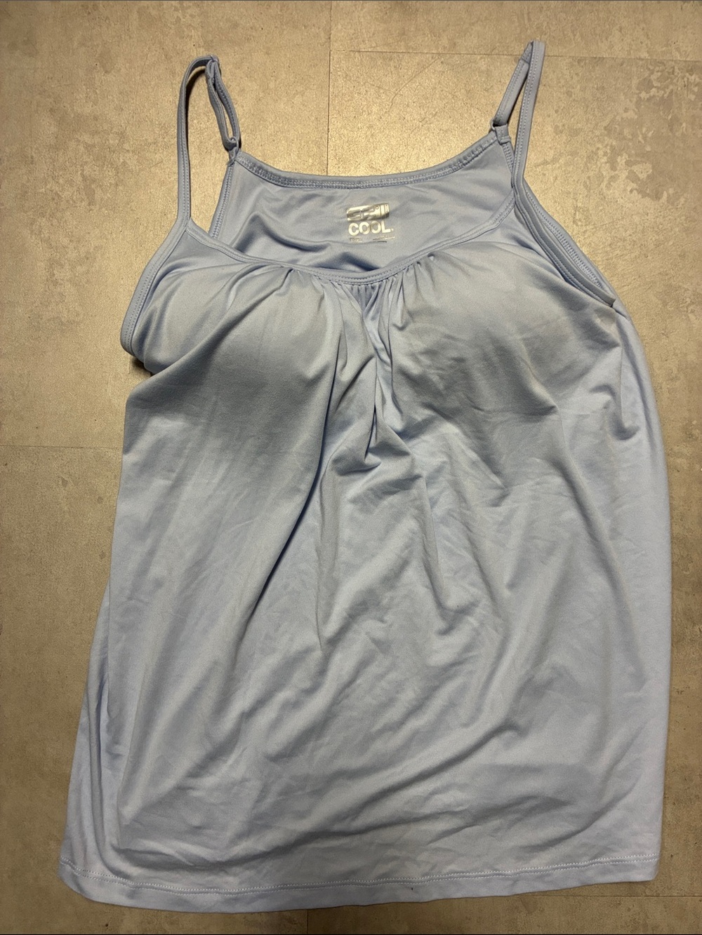 32 Degrees Light Blue Cooling Spaghetti Strap Tank